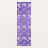 Tapis De Yoga Chic Purple Floral Yoga Mat (Devant)