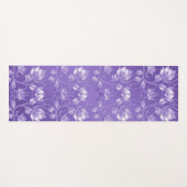 Tapis De Yoga Chic Purple Floral Yoga Mat (Devant (Horizontal))