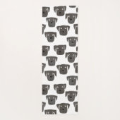 Tapis De Yoga Chien de repérage du Labrador noir (Dos)