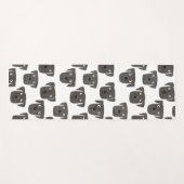 Tapis De Yoga Chien de repérage du Labrador noir (Devant (Horizontal))