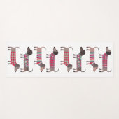 Tapis De Yoga Chien de saucisse Dachshund (Devant (Horizontal))