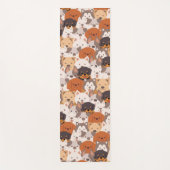 Tapis De Yoga Chien mignon Chien Chiot chien patte animal de com (Devant)