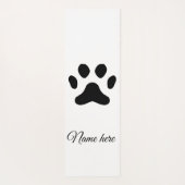 Tapis De Yoga Chien patte noir animal ajouter nom texte animal p (Dos)