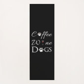 Tapis De Yoga Chiens de vin de café Yoga Mat (Devant)