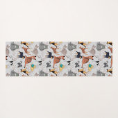 Tapis De Yoga Chiens Et Chats Cutes Design Motif (Dos (Horizontal))
