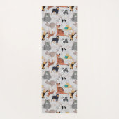 Tapis De Yoga Chiens Et Chats Cutes Design Motif (Dos)