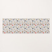 Tapis De Yoga Chiens mignons Design Motif Blanc (Dos (Horizontal))