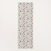 Tapis De Yoga Chiens mignons Design Motif Blanc (Dos)