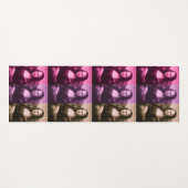 Tapis De Yoga Chocolat rose violet Mona Lisa (Devant (Horizontal))