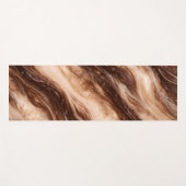 Tapis De Yoga Chocolate Milkshake Marble Texture (Devant (Horizontal))