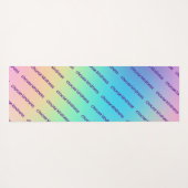 Tapis De Yoga "Choose Kindness" Pastel Rainbow dégradent (Dos (Horizontal))