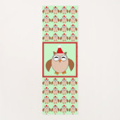 Tapis De Yoga Chouette de Noël (Devant)