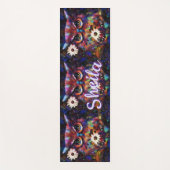 Tapis De Yoga Chouette florale impressionniste de Whimsical Pers (Devant)