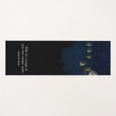 Tapis De Yoga Chouette qui est différent avec un collage de devi (Devant (Horizontal))