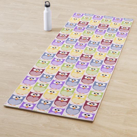 Tapis De Yoga Chouettes mignonnes, Chouette Motif, Chouettes pou (En situation)