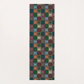 Tapis De Yoga Chouettes polychromes (Dos)