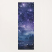 Tapis De Yoga Ciel nocturne de la forêt cosmique (Dos)
