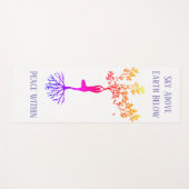 Tapis De Yoga Ciel, Terre, Mat de Yoga de Paix (Devant (Horizontal))