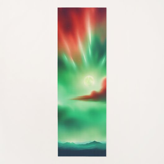 Tapis De Yoga ciel vert (Devant)