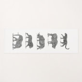 Tapis De Yoga Cinq grands Africains (Devant (Horizontal))