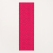 Tapis De Yoga circulaires rouges rétro (Devant)