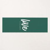 Tapis De Yoga Citation de l'esprit inspirationnel en direct dans (Devant (Horizontal))