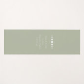 Tapis De Yoga Citation de lune - Vert céleste (Devant (Horizontal))