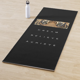 Tapis De Yoga Citation de succès Motivational Tiger Eyes Modèl