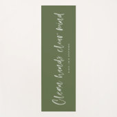 Tapis De Yoga citation inspirante claire et nette (Devant)