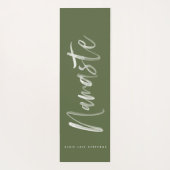 Tapis De Yoga citation inspirante claire et nette (Dos)