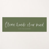 Tapis De Yoga citation inspirante claire et nette (Devant (Horizontal))