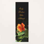 Tapis De Yoga Citation inspirante florale de Nasturtium (Devant)