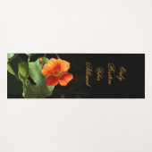 Tapis De Yoga Citation inspirante florale de Nasturtium (Devant (Horizontal))