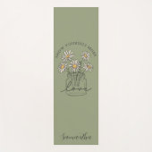 Tapis De Yoga Citation Inspirationnelle à double face (Devant)