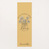 Tapis De Yoga Citation Inspirationnelle à double face (Dos)