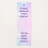 Tapis De Yoga Citation inspirée de l'entreprise d'un physiothéra (Devant)