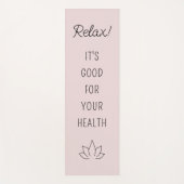 Tapis De Yoga Citation Motivationnelle Lotus Blossom (Devant)