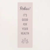 Tapis De Yoga Citation Motivationnelle Lotus Blossom (Dos)