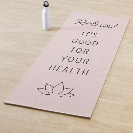 Tapis De Yoga Citation Motivationnelle Lotus Blossom (En situation)