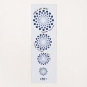 Tapis De Yoga Citation Motivative Mandala Purple Monogramme Mode (Devant)