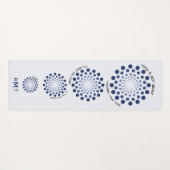 Tapis De Yoga Citation Motivative Mandala Purple Monogramme Mode (Devant (Horizontal))