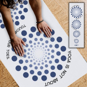 Tapis De Yoga Citation Motivative Mandala Purple Monogramme Mode