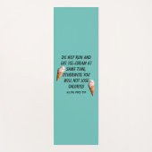 Tapis De Yoga Citation Silencieuse de crème glacée - Conseils Li (Devant)