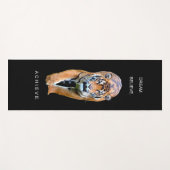 Tapis De Yoga Citation sur le succès du Modèle noir du tigre de  (Devant (Horizontal))