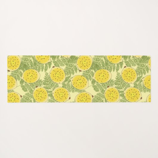 Tapis de yoga citron jaune (Dos (Horizontal))