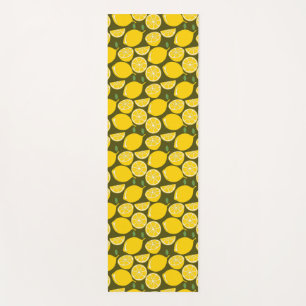 Tapis De Yoga Citron Jaune Moderne Amusant mignon