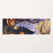 Tapis De Yoga citrouille/automne/automne/Halloween (Devant (Horizontal))