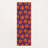 Tapis De Yoga Citrouilles d'Halloween sur Motif Arrière - plan v (Dos)