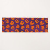 Tapis De Yoga Citrouilles d'Halloween sur Motif Arrière - plan v (Devant (Horizontal))