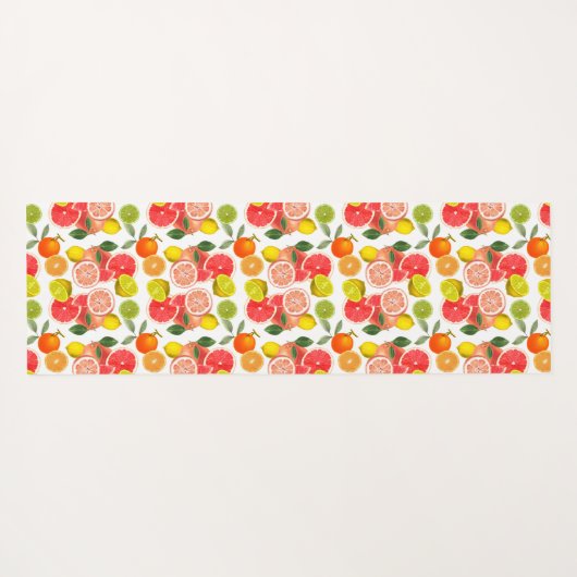 Tapis De Yoga Citrus coloré (Dos (Horizontal))